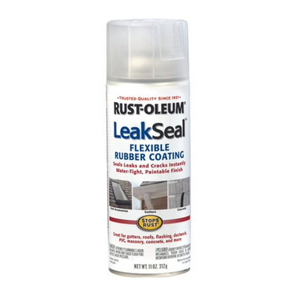 Rust-Oleum 265495 Leakseal Clear Flexible Rubber Coating 12 Ounce Spray
