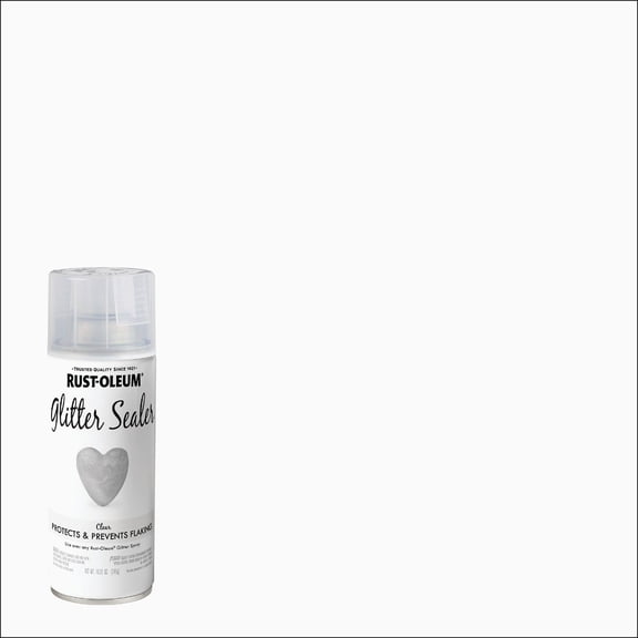 Rust-Oleum 267736 Specialty Glitter Spray Paint, 10.25 Oz, Clear Sealer