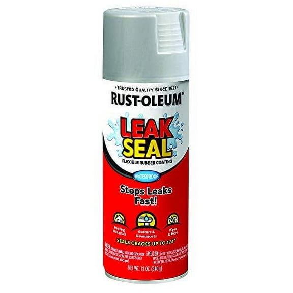 Rust-Oleum 267972 LeakSeal Flexible Rubber Coating Spray, Aluminum