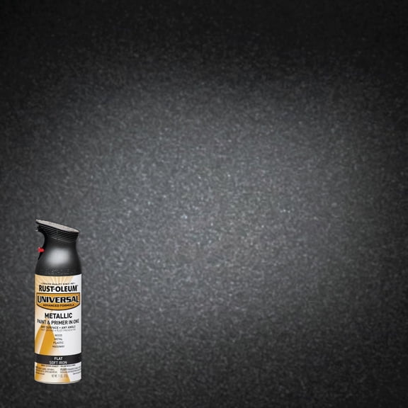 Rust-Oleum 271473 Universal All Surface Metallic Spray Paint, 11 oz, Flat Soft Iron