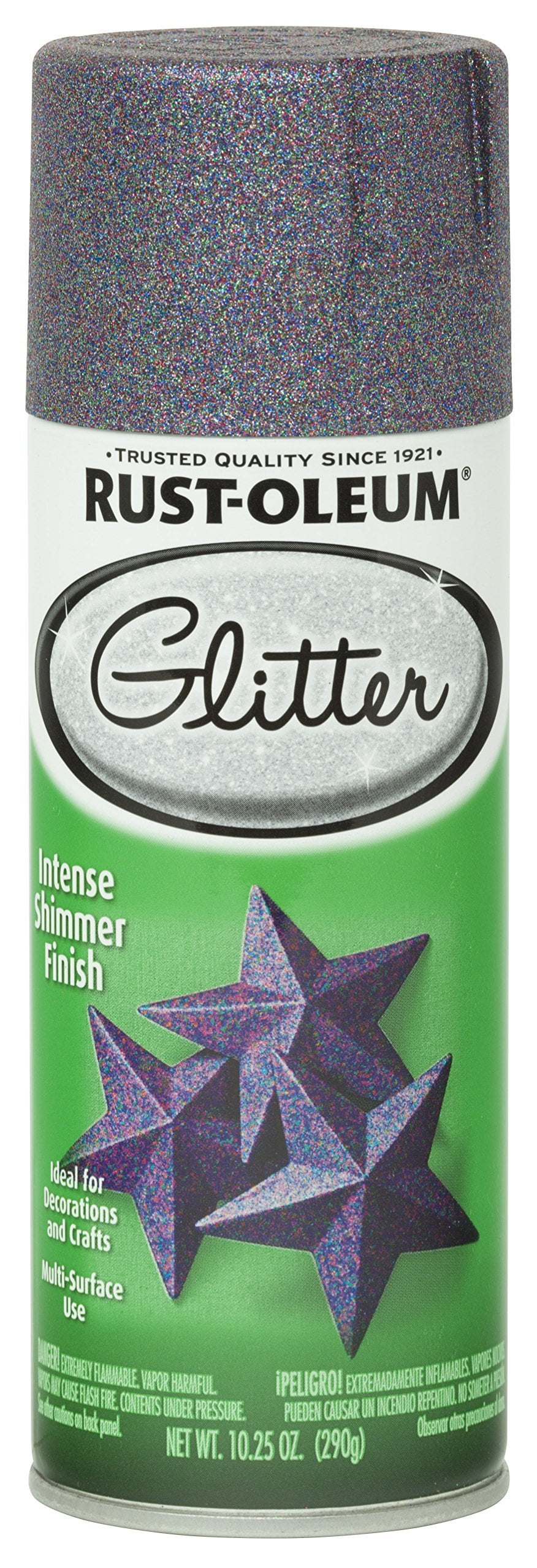 Rust-Oleum 278073-2PK Specialty Glitter Spray, 10.25 Ounce Pack of 2, Purple Multi-Color, 2 Piece