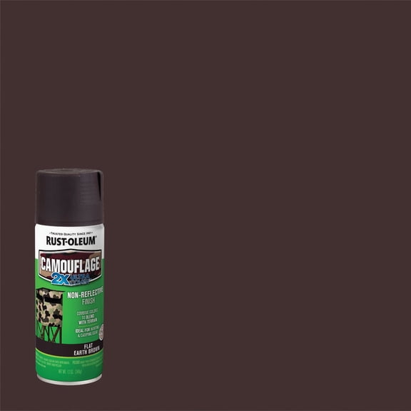 Rust-Oleum 279178-6PK Camouflage 2X Ultra Cover Spray Paint, 12 oz, Earth Brown, (Pack of 6)