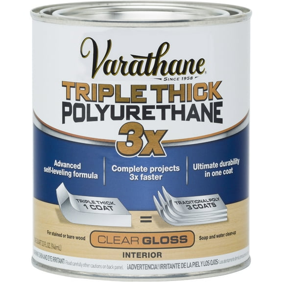 Rust-Oleum Triple Thick Polyurethane Gloss - Clear - Quart
