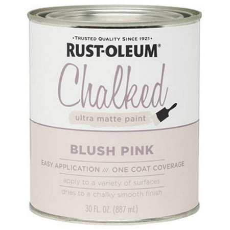 Rust-Oleum 285142 Chalked Ultra Matte Paint, 30 Oz, Blush Pink, Each