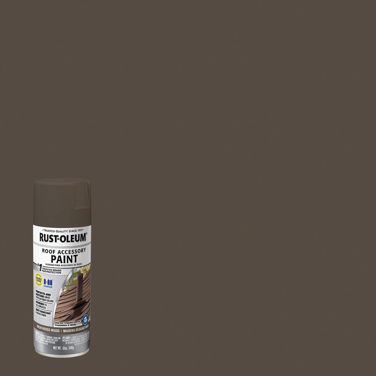 Rust-Oleum 285217 Roof Accessory Spray Paint, 12 oz, Weathered
