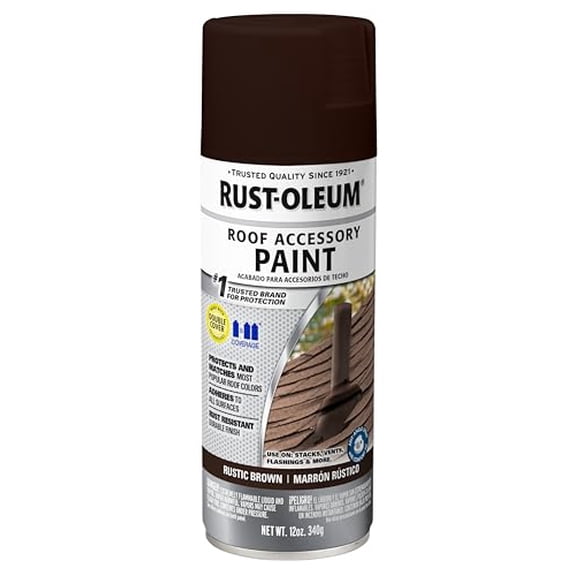 Rust-Oleum 285222 Roofing Accessory Coating Spray, 12 oz, Rustic Slate