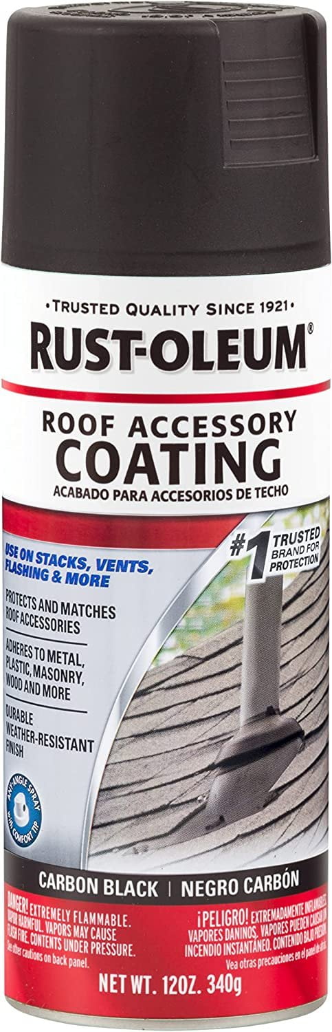 ❗️お客❗️ Rust-Oleum 285227 Roof Accessory Spray Paint 12 oz, Carbon