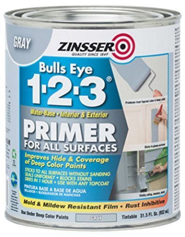 Zinsser 343746 Bulls Eye 1-2-3 Turbo Primer Spray, 26 oz, White