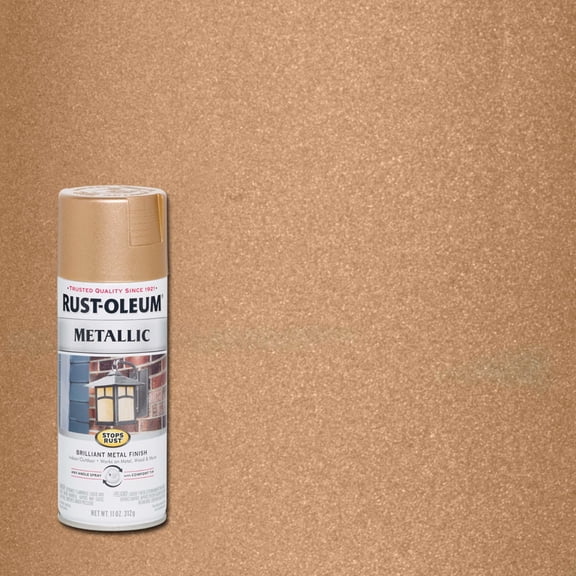 Rust-Oleum 286564 Stops Rust Metallic Spray Paint, Rose Gold, 11-oz. - Quantity 6