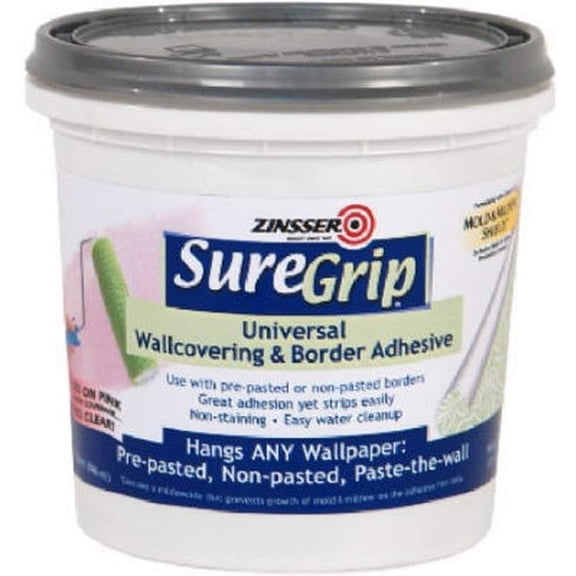 Zinsser SureGrip 1 Qt. Universal Border & Wallcovering Adhesive 2874