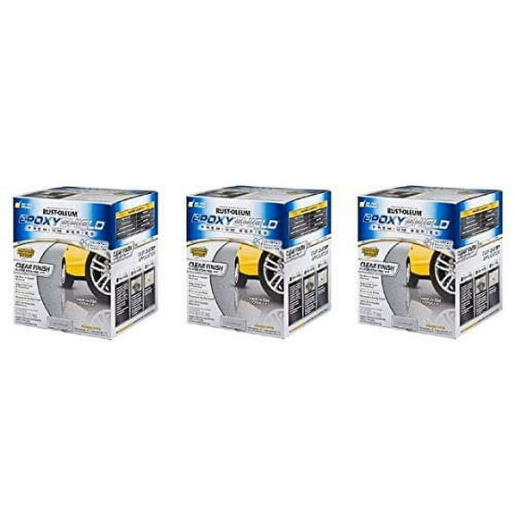 Rust-Oleum Epoxy Shield Premium Series Clear Floor Coating Kit - High Gloss - 3-Pack