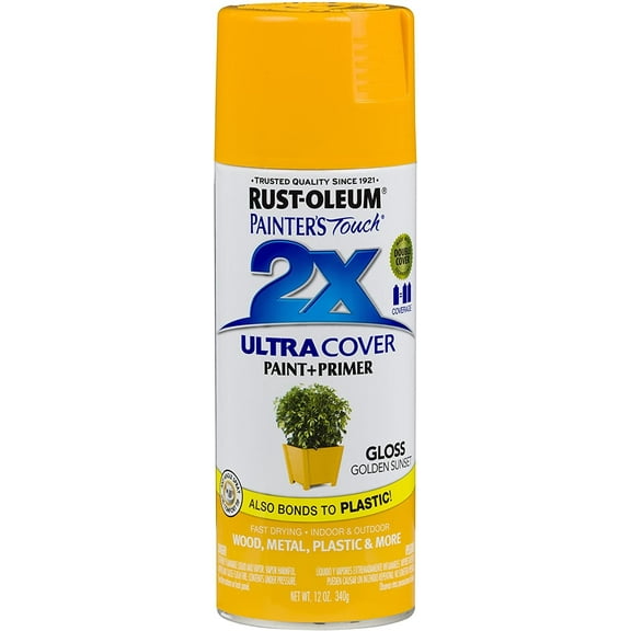 Rust-Oleum 299910-6 PK Painter's Touch 2X Ultra Cover, 6 Pack, Gloss Golden Sunset, 72 Fl Oz