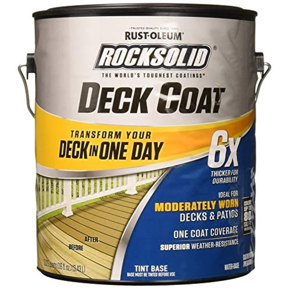 Rust-Oleum 300113 RockSolid 6X Deck Coat, 1 Gal