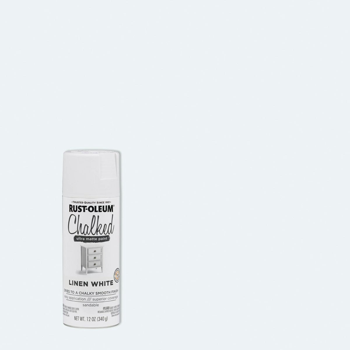 Rust-Oleum 302591-3PK Chalked Ultra Matte Spray Paint, 12 oz, Linen White, 3 Pack