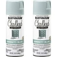 RustOleum 302595 Chalked Ultra Matte Finish Spray Paint, Serenity Blue