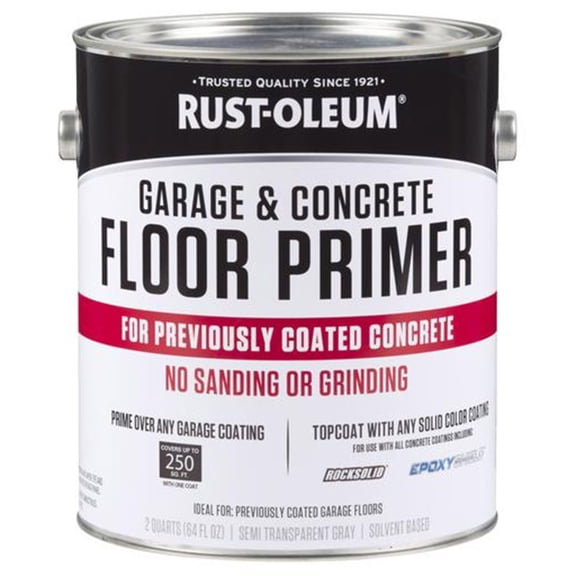 Rust-Oleum 306196 Garage and Concrete Floor Primer 64oz