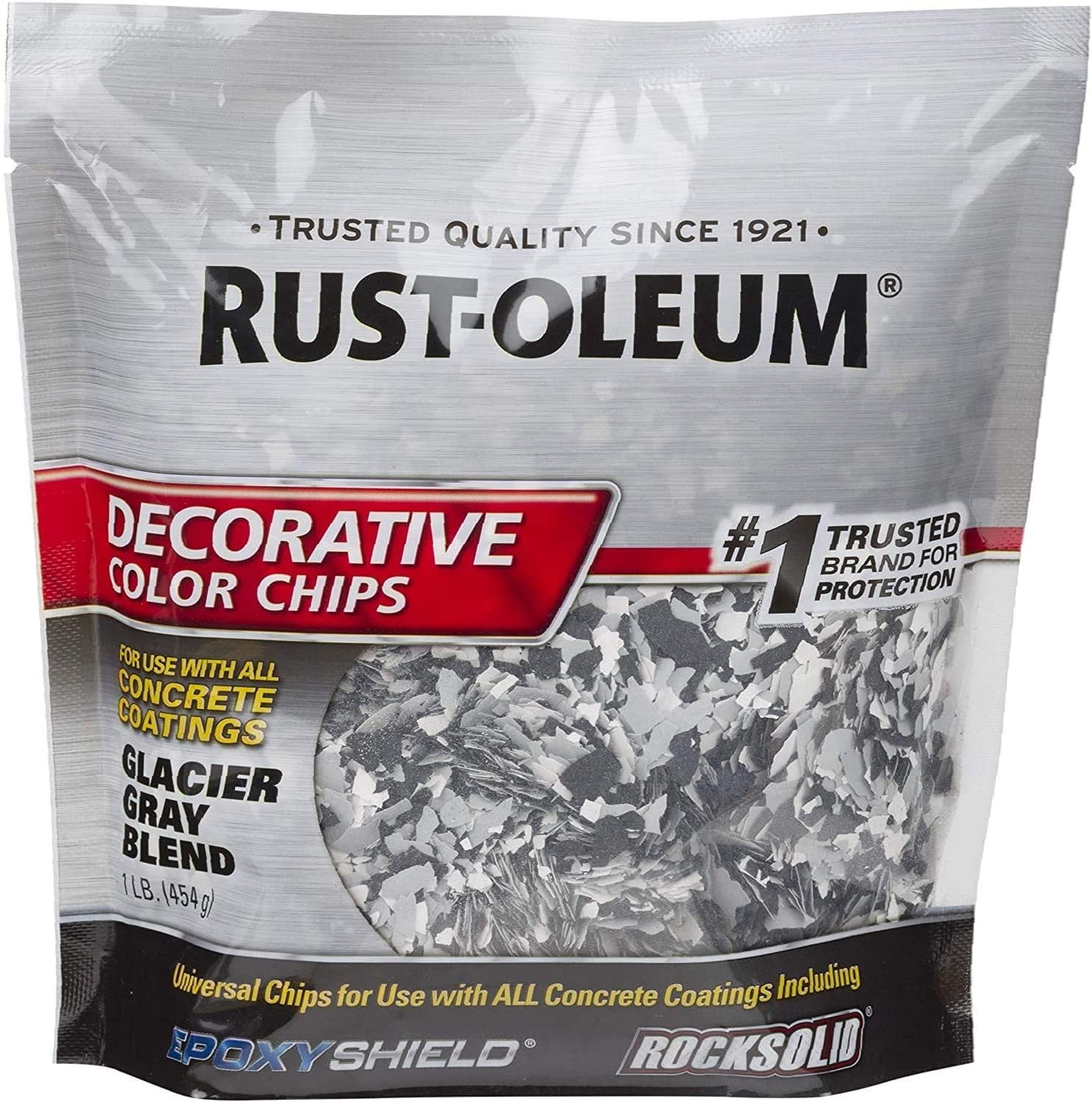 MAZZEL NAOYA④ Rust-Oleum 312449 Decorative Color Chips, Glacier Gray Blend