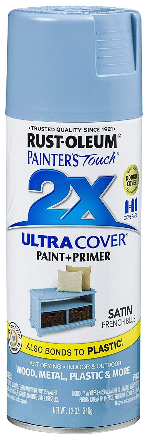 Rust-Oleum 249846 Painter's Touch 2X Ultra Cover, 12 Ounce (Pack of 1),  Flat Black Primer