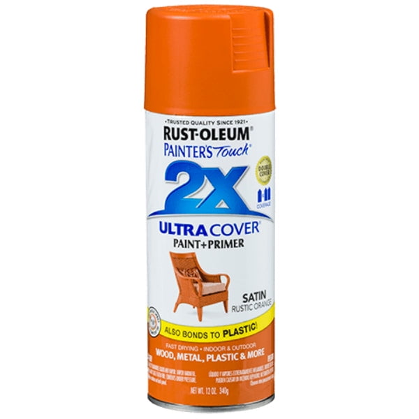 RustOleum 314753 Painters Touch 2X Ultra Cover Satin Spray, Rustic
