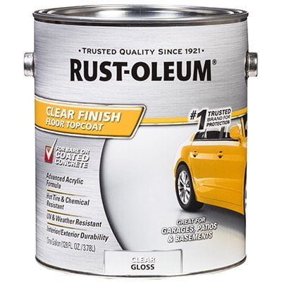 Rust-Oleum Garage Floor Paint Gloss Glass Cleaner - Clear - 1 Gallon