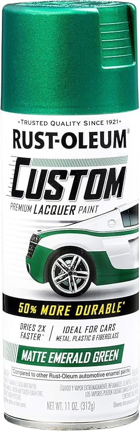 Rust-Oleum 323349 Automotive Custom Lacquer Spray Paint, 11 Oz