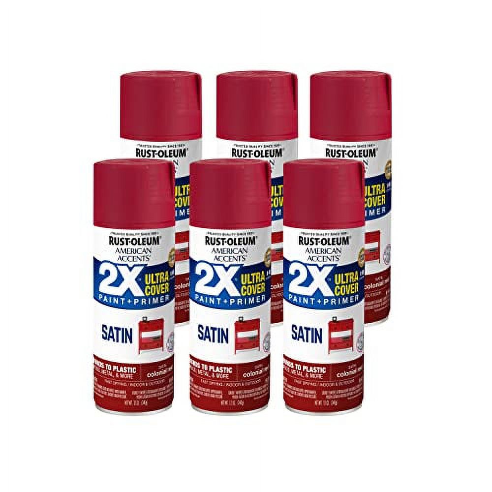 RustOleum 3279436PK American Accents Spray Paint, 12 Ounce (Pack of 6