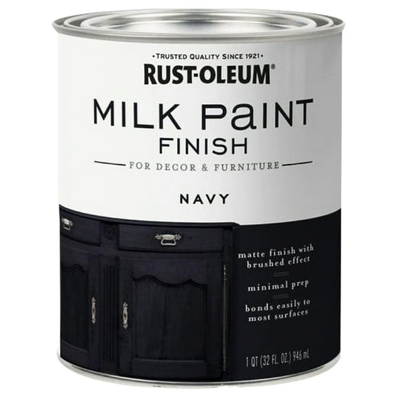 Rust-Oleum 331051 Milk Paint Finish NAVY qt