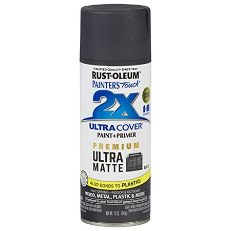 Rust-Oleum Painter's Touch 2X Ultra Cover Ultra Matte Slate Paint+Primer Spray Paint 12 oz 1906619
