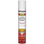 Rust-Oleum 334133 Stops Rust Turbo Spray Paint, 1 Pack, White, 24 Ounce