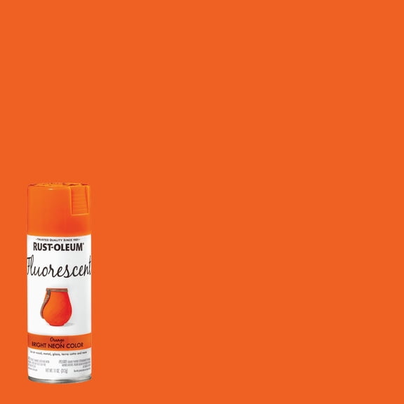 Rust-Oleum 342568 Specialty Fluorescent Spray Paint, 11 oz, Orange, 6 Pack