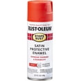 thumbnail image 1 of Rust-Oleum 347023 Stops Rust Spray Paint, 12 Oz, Satin Fire Red, 1 of 2