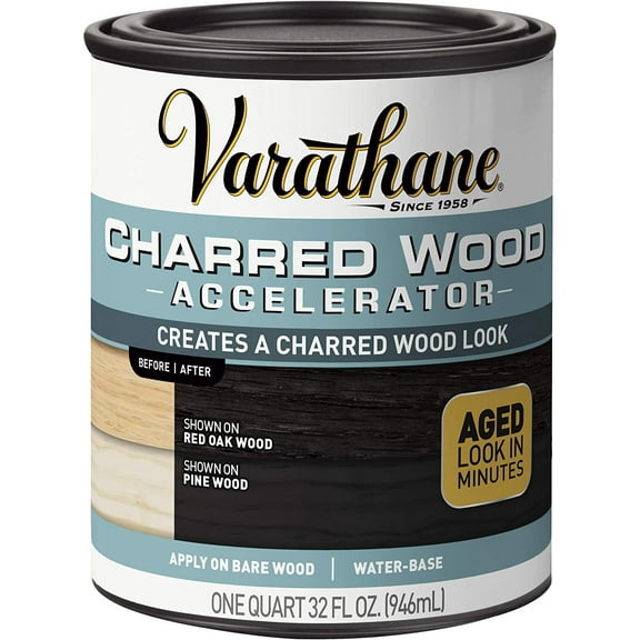 Rust-Oleum 347105 Charred Wood Accelerator, Black