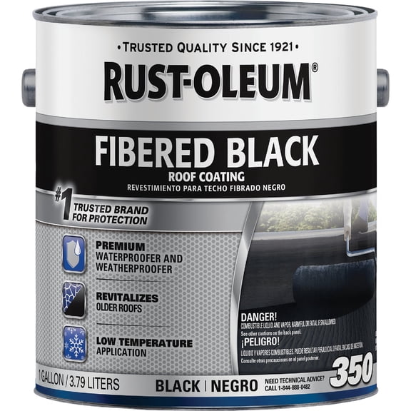 Rust-Oleum 350 Fibered Asphalt Roof Coating - Pack of 2