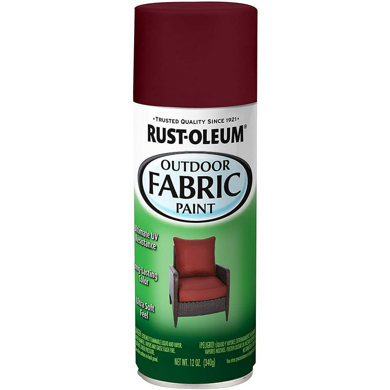 Reviews for Rust-Oleum 12 oz. Dark Red Outdoor Fabric Spray Paint