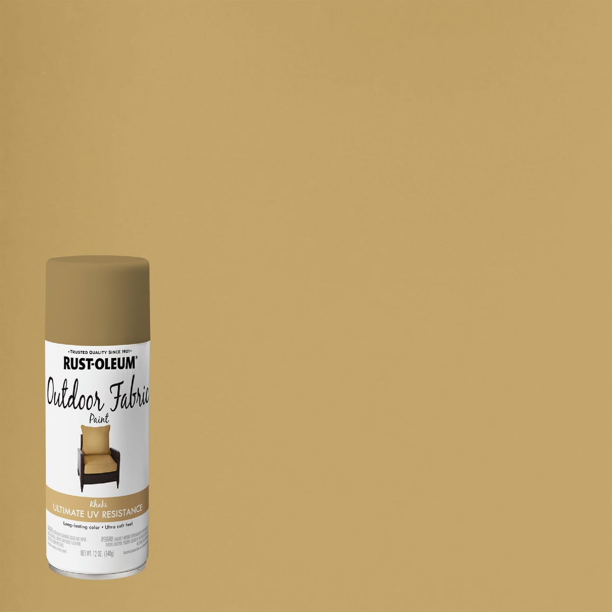 Rust-Oleum 358834-6PK Outdoor Fabric Spray Paint, 12 oz, Khaki, (Pack of 6)