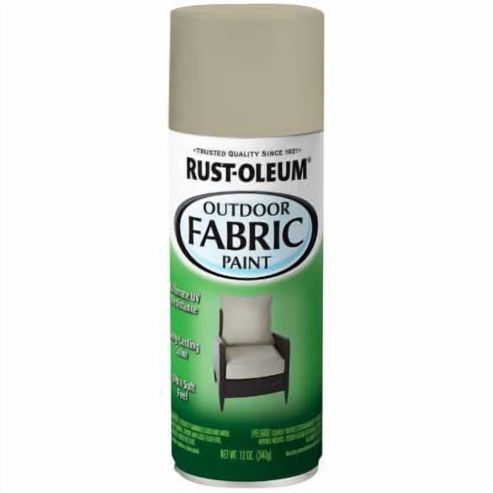 Rust-Oleum 358839 12OZ Gry Fabric Paint - Quantity 6