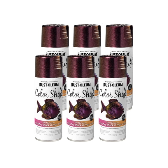 Rust-Oleum 372467 Specialty Color Shift Spray Paint, 11 oz, Pink Champagne, 6 Pack