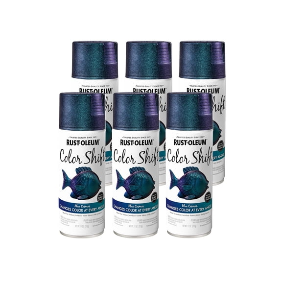 Rust-Oleum 372479 Specialty Color Shift Spray Paint, 11 oz,Blue Cosmos, 6 Pack
