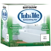 Rust-Oleum 385279 Tub And Tile Refinishing 2-Part Kit Satin White 32oz