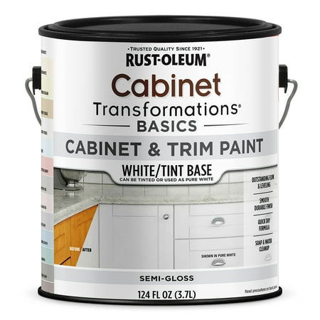 Rust-Oleum 386207 Cabinet Transformations Paint Semi- Gloss White Tint Base gal