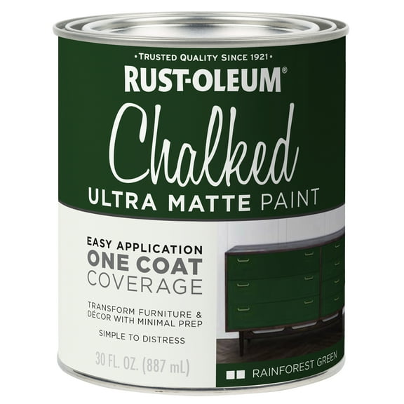 Rust-Oleum 391445 Chalked Ultra Matte Interior Paint Rainforest 30 oz