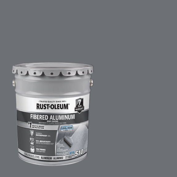 Rust-Oleum 510 Fibered Aluminum Roof Coating - Pack of 2