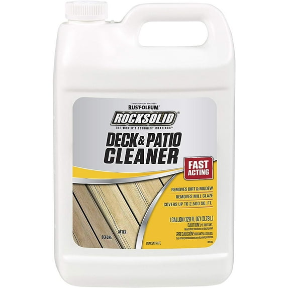 Rust-Oleum 60635 RockSolid Deck and Patio Cleaner, 1 Gallon
