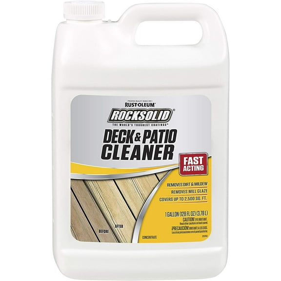 Rust-Oleum 60635 RockSolid Deck and Patio Cleaner, 1 Gallon
