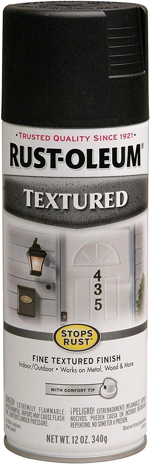 Rustoleum 7991-830 12 Oz Black Granite Stone Spray Paint - Pack of