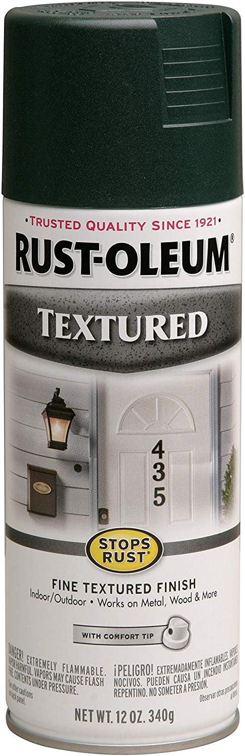 Rust-Oleum 7222830 Textured Spray Paint, 12 oz, Forest Green - Walmart.com
