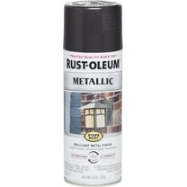 Rust-Oleum 7250830-6PK Stops Rust Metallic Spray Paint, 6 Pack, Black Night, 66 Ounce