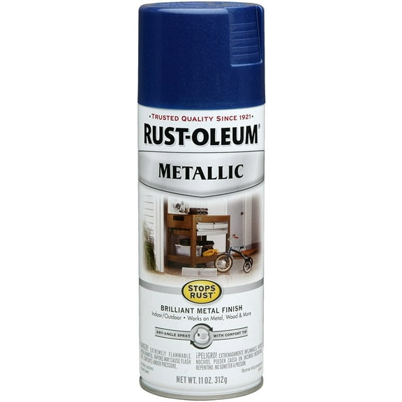 Rust-Oleum Metallic Spray Paint - Interior/Exterior, Metallic Finish - 6 Pack, 11-Ounce, Blue