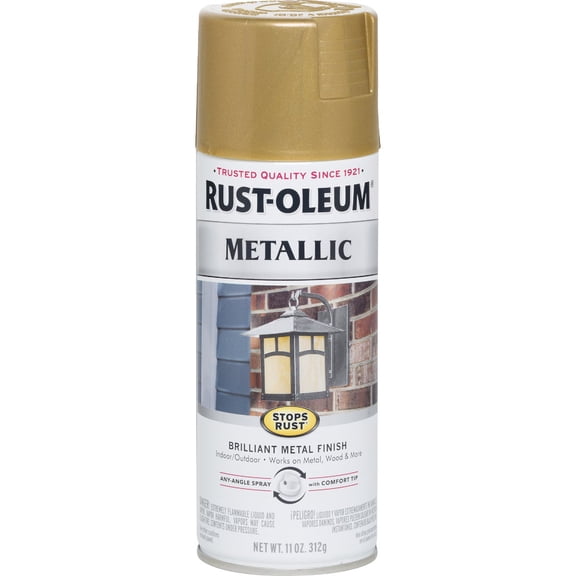 Rust-Oleum 7270830 Metallic Spray, Gold Rush, 11-Ounce - 6 Pack
