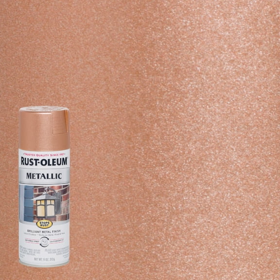 Rust-Oleum 7273830 Stops Rust Metallic Spray Paint, 11 oz, Copper